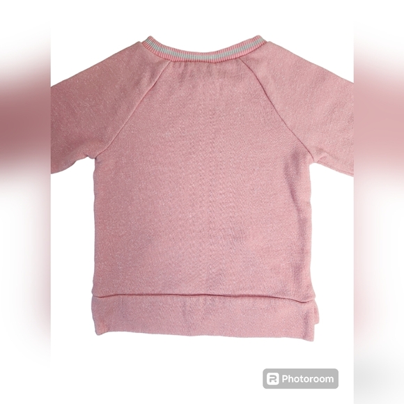 Gap Girls Toddler Sweater Pink Silver Size 2 - Picture 4 of 5
